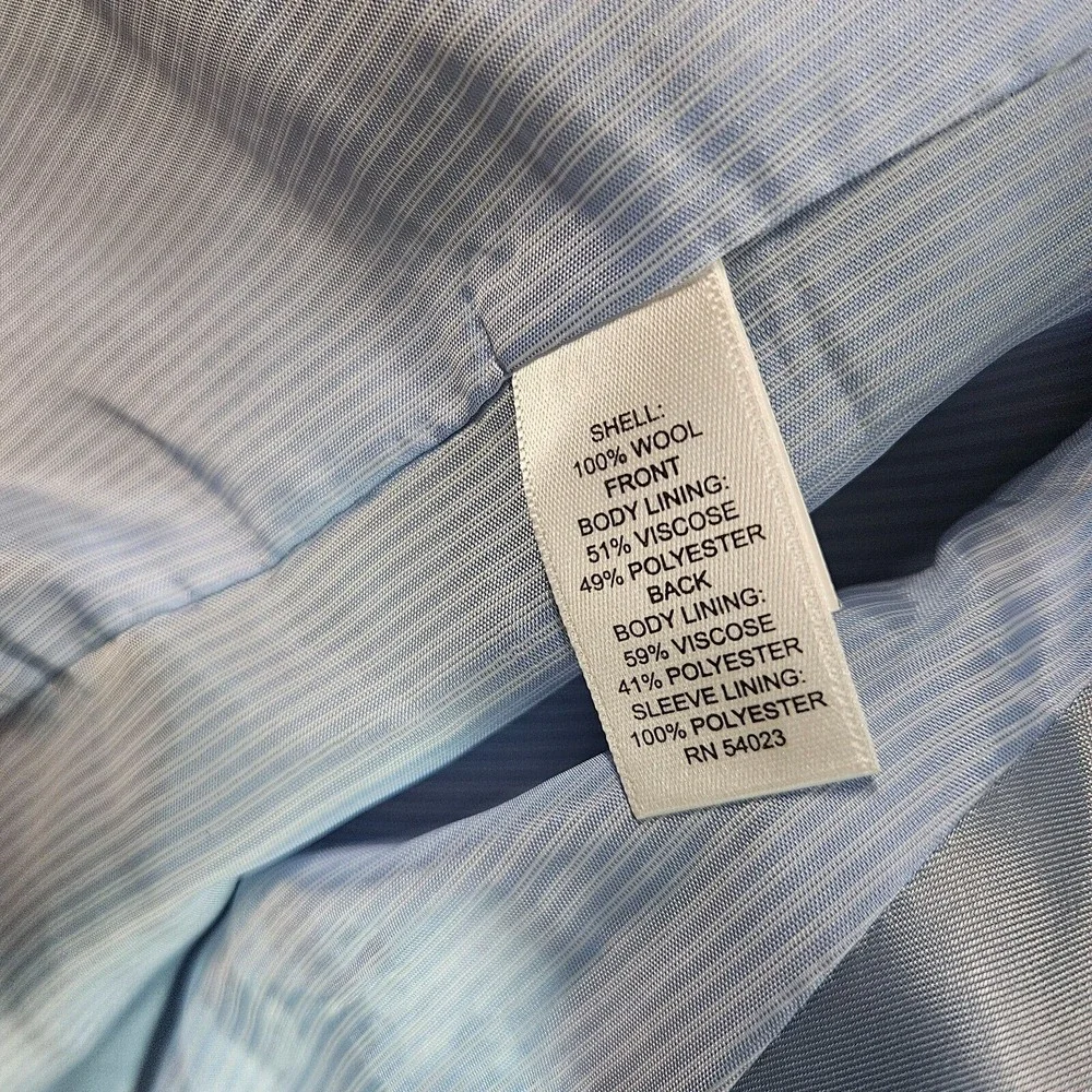 Banana Republic Sport Coat Blazer Suit Men 44R Tailored Fit Wool Plaid -Pls Read
